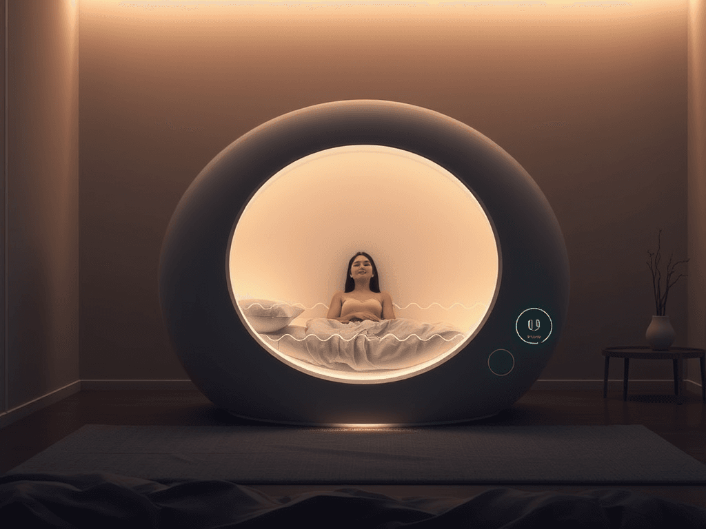 Hero image for The sleep cell is a personal sleep environment that combines sleep tracking technology with physical